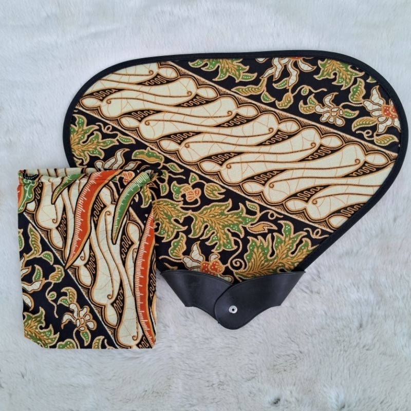 Kipas Lipat batik dengan Kantong senada | corporate Gift | Corporate gift batik