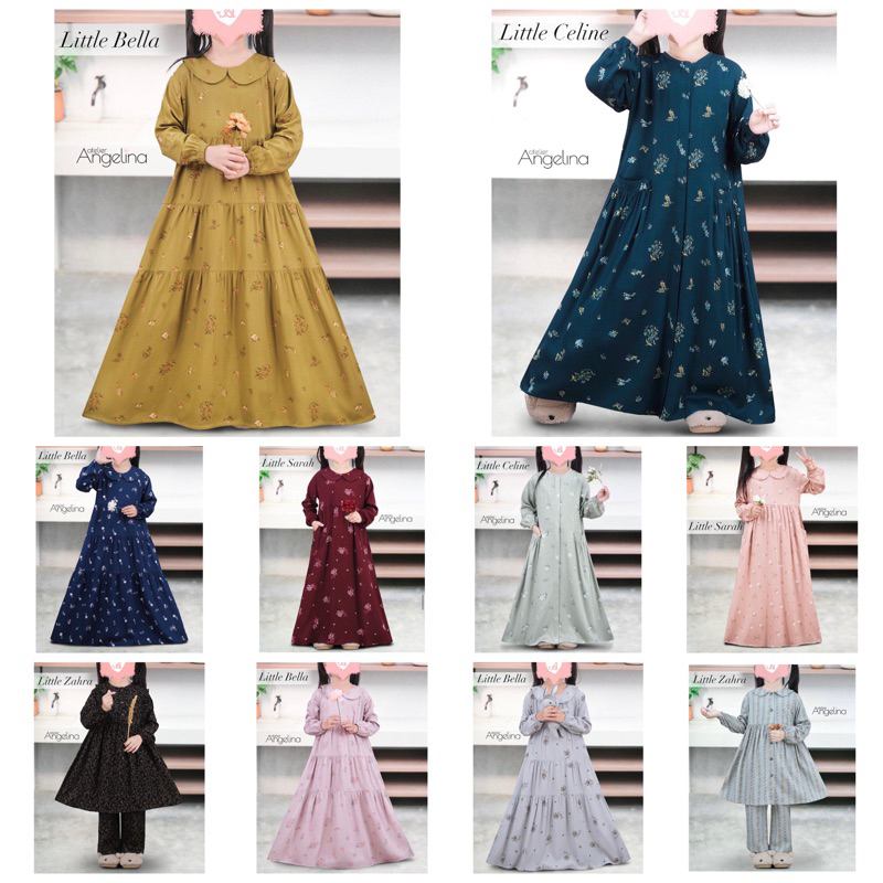 LITTLE ZAHRA LINES FLO BLACK CLASSIC FLORAL MILK MINT LITTLE SARAH MAFLO MAROON BELLA DAISY FIORE NA