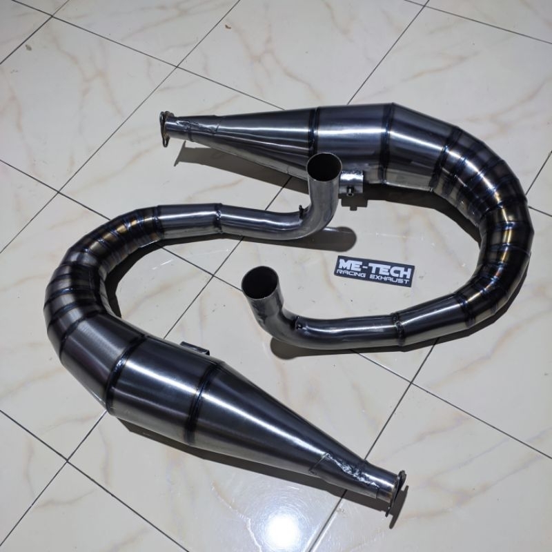 TYPE NEW LAMBUNG KNALPOT BUANG KIRI VESPA PX/PS/SPRINT