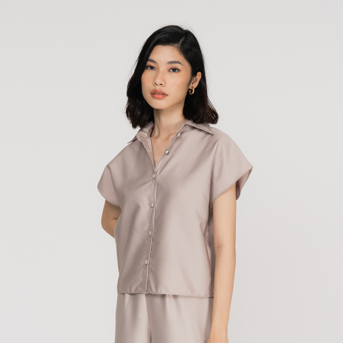 CLEMENCE - Odelia shirt - Taupe