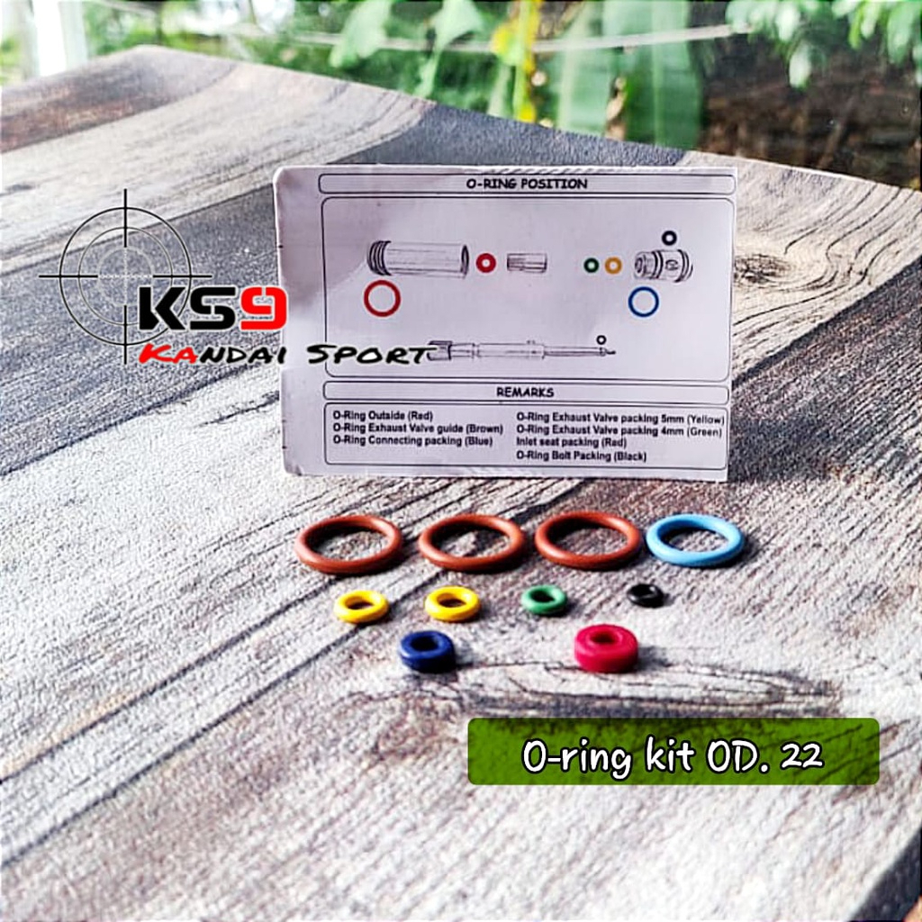 Oring set sharp od 22 - Oring Kit od 22 - Seal set tabung V5 od 22