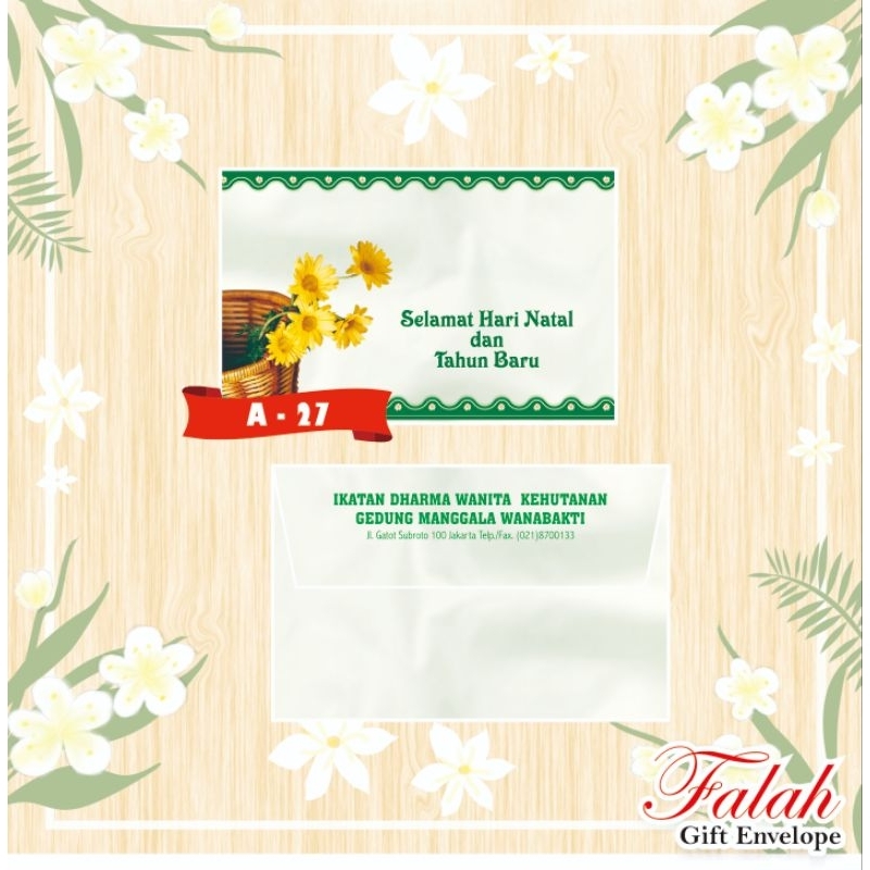 

Amplop Falah A 27 Harga Murah Isi 50 Lembar ( Belum Termasuk Cetak )
