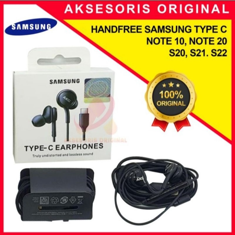 Headset Earphone Handsfree AKG SAMSUNG GALAXY NOTE 10 NOTE 10 PLUS AKG Type-C ORIGINAL