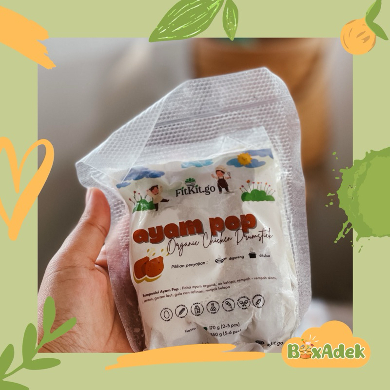 

Ayam Pop Organik Fitkit Go tanpa MSG makanan MPASI dan Anak BB Booster