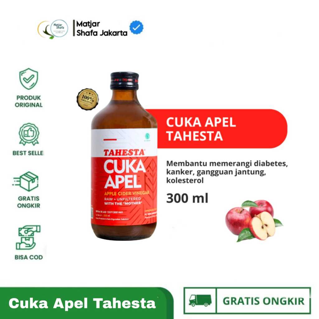 

Cuka Apel Tahesta Original Untuk Kesehatan 320ml