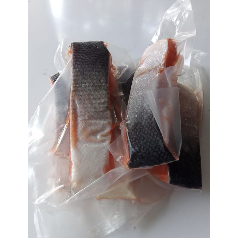 

salmon fillet / salmon steak / salmon kemasan vacum 200gr per pack halal murah bandung