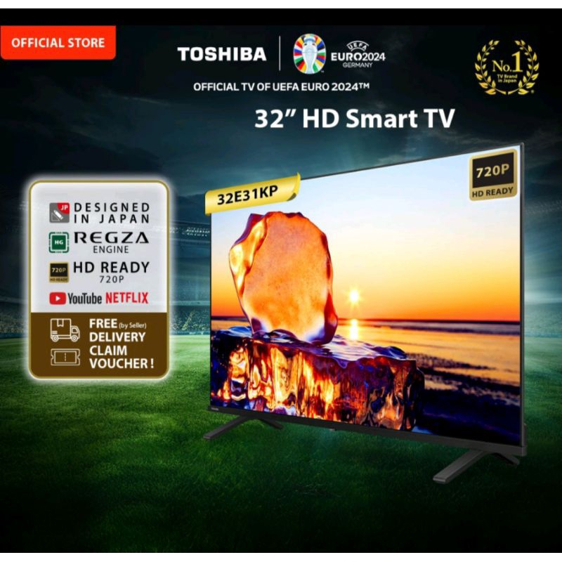 Toshiba TV 32" HD SMART TV -WIFI NETFLIX/YOUTUBE DOLBY AUDIO SCREEN SHARING