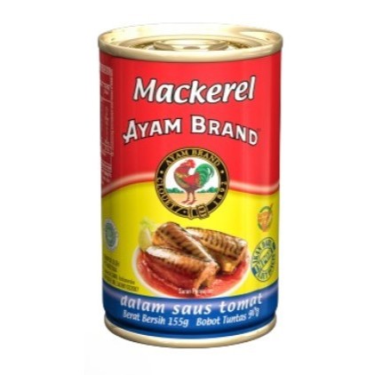 

Ayam Brand - Ikan Mackerel Kaleng Bulat Dalam Saus Tomat 155gr