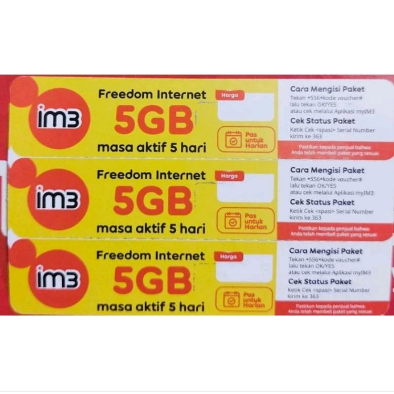 Voucher indosat 5 gb 5 hari