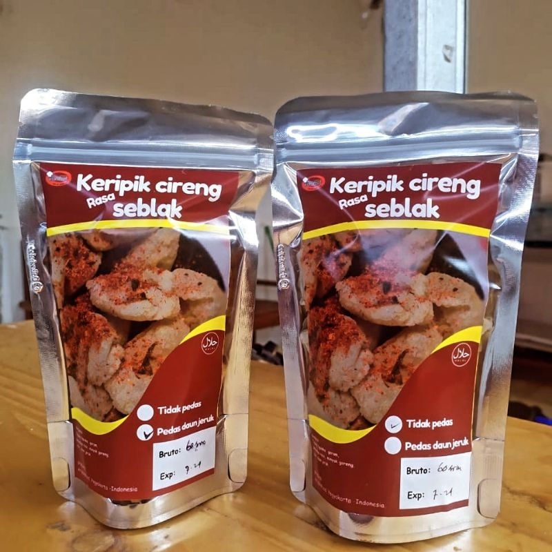 

KERIPIK CIRENG rasa seblak original/ pedas daun jeruk enak gurih halal