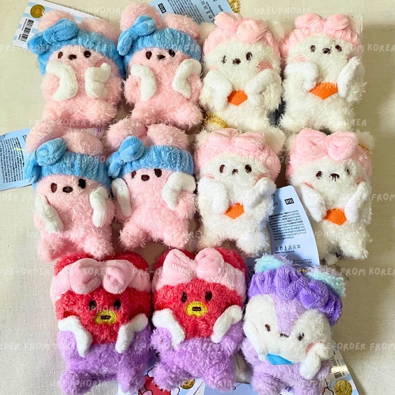 (READY) BT21 Minini Keyring Doll Bath Time - Ready Stock tata