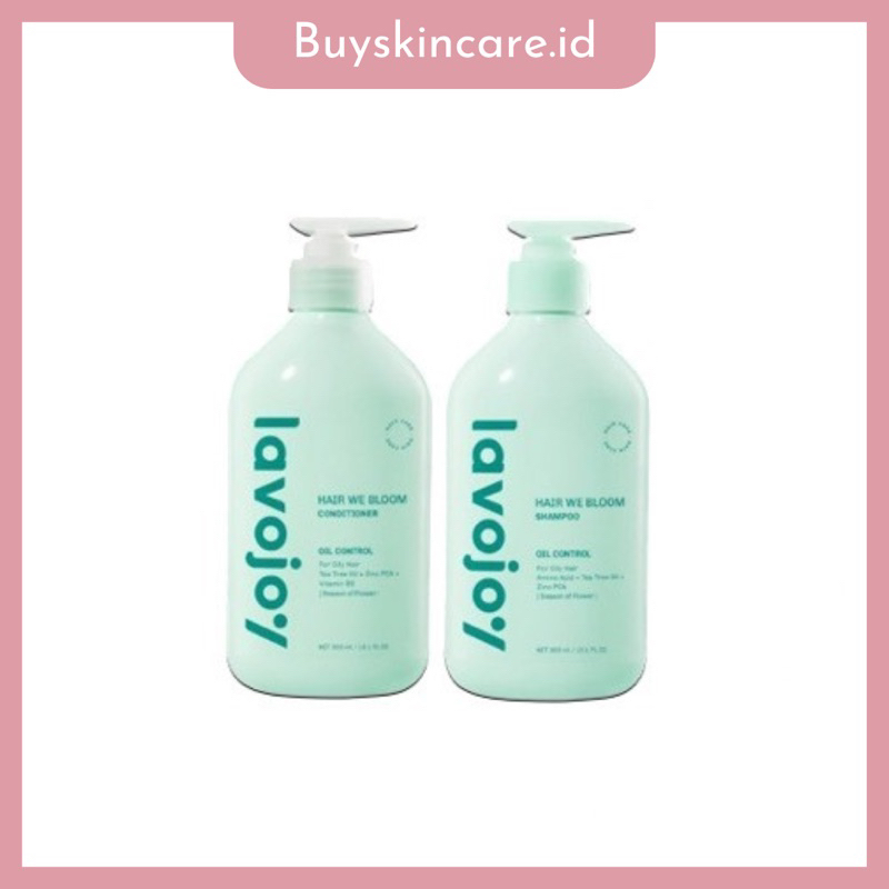 Lavojoy Hair We Bloom Shampoo Conditioner 300ml | For Oily Hair | Untuk Rambut Berminyak | Tea Tree 