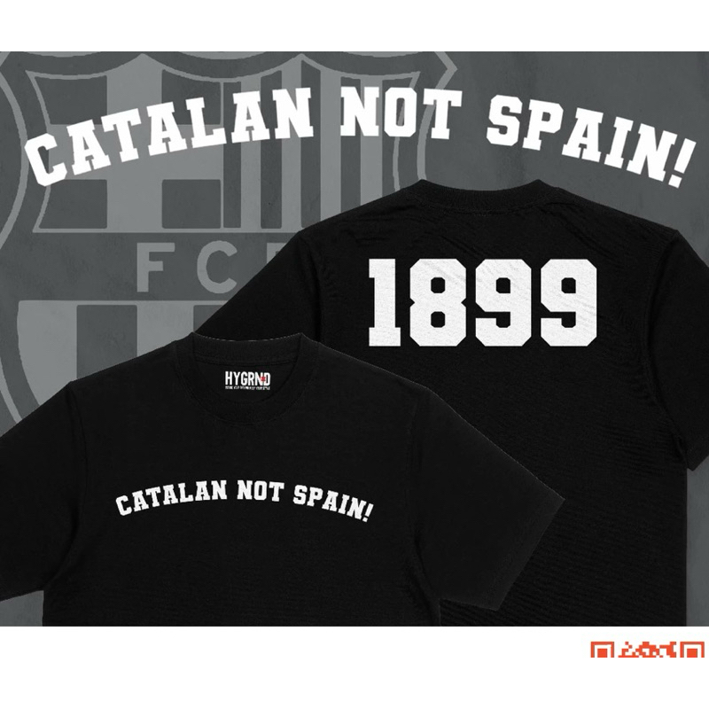 Tshirt/kaos catalan not spain barcelona