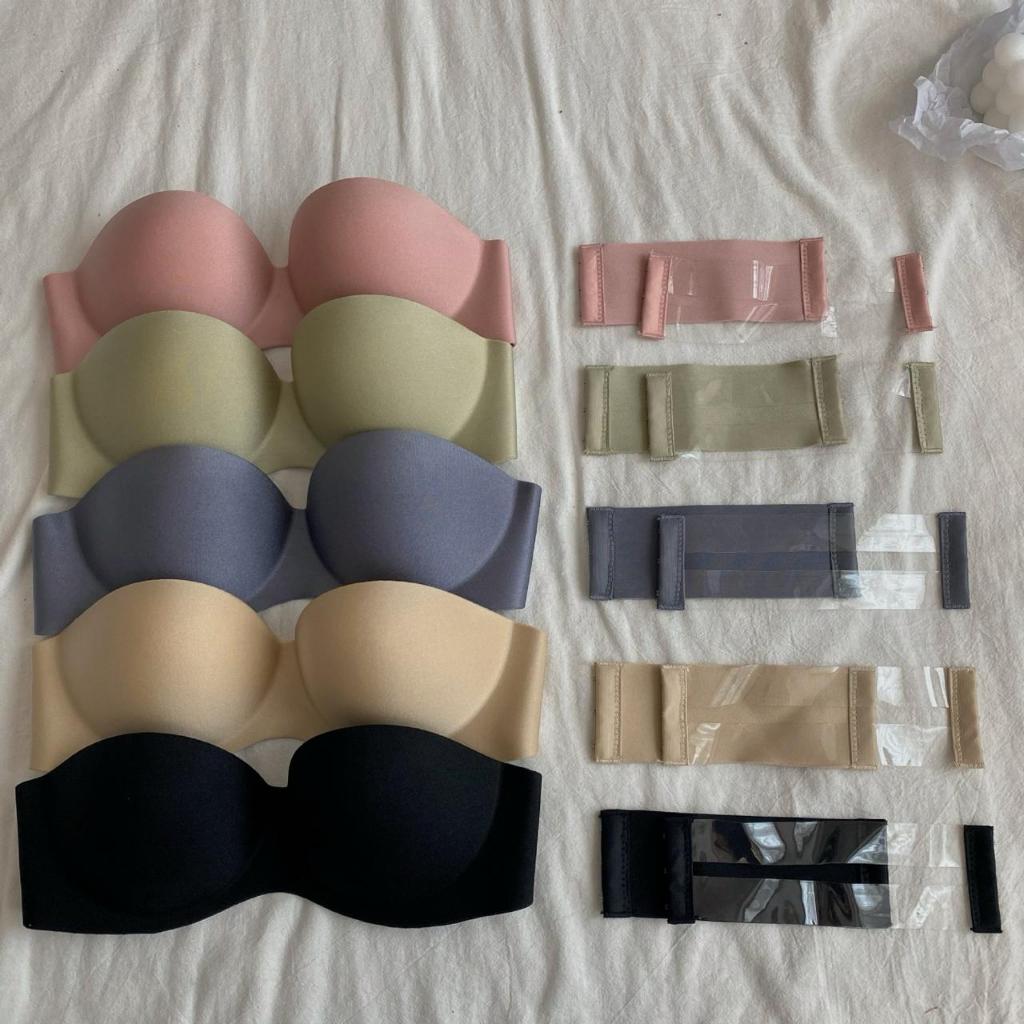 Push Up Kemben Bra Tanpa Tali Dan Kawat Model Seamless Bisa Untuk Baju Backless B-028