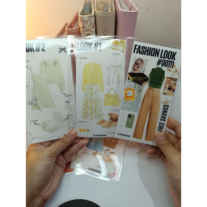 

Cash Envelope Fashion Look Saving Challenge Size A6. Amplop Laminasi menabung
