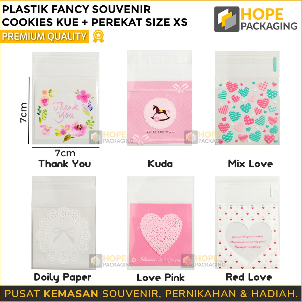 

HEBOH Harga 2 Pcs Kemasan Plastik Opp Fancy Size XS 7x7cm Souvenir Cookies Perekat Souvenir Kue Mooncake Plastik Souvenir Permen Kemasan Kue Bolu