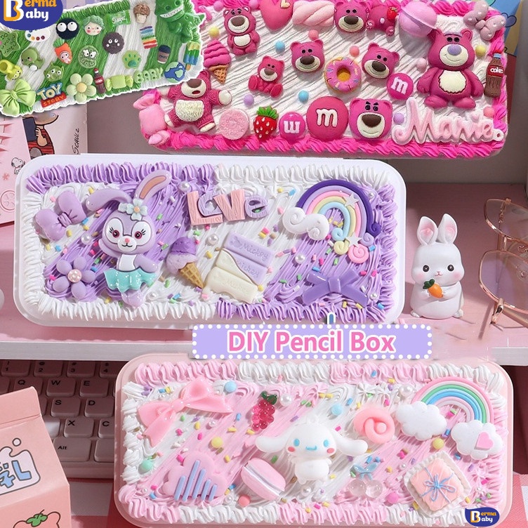 

Best Product Berma Baby DIY Deco Cream Kit Pencil Box Deco Cream Clay Pencil Box Paket Material Handmade Pensilcase