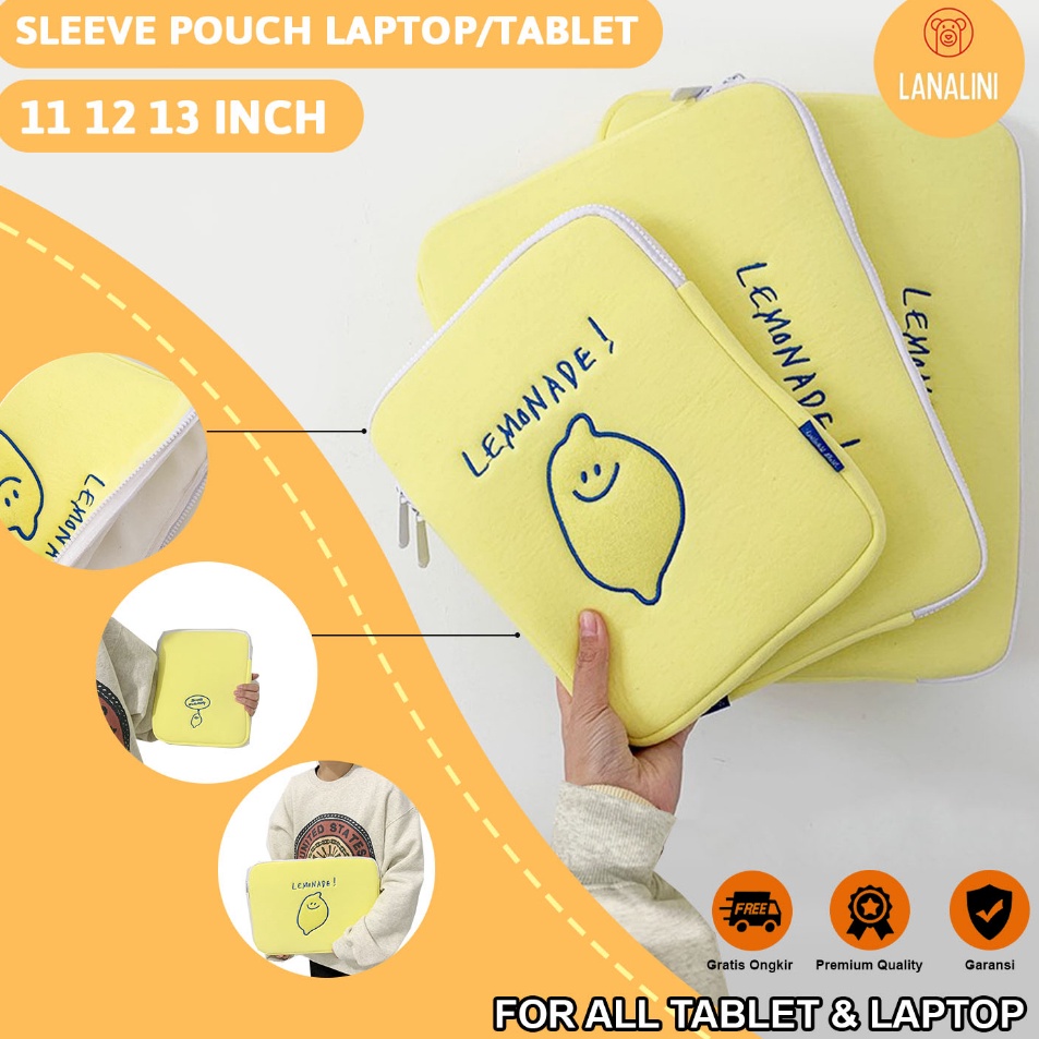 Best Sleeve Pouch Sarung Tas Bag Case Ipad Tab Tablet Macbook Air Pro Laptop Asus Acer Lenovo HP Hua
