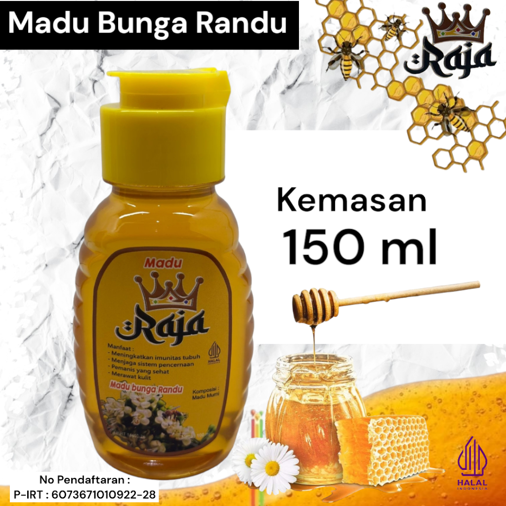 

Madu Raja Bunga Randu 100% Murni Kemasan 150 Ml