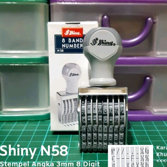 

Stempel Manual Angka 8 Digit Shiny 3mm 4mm 5mm N38 N48 N58