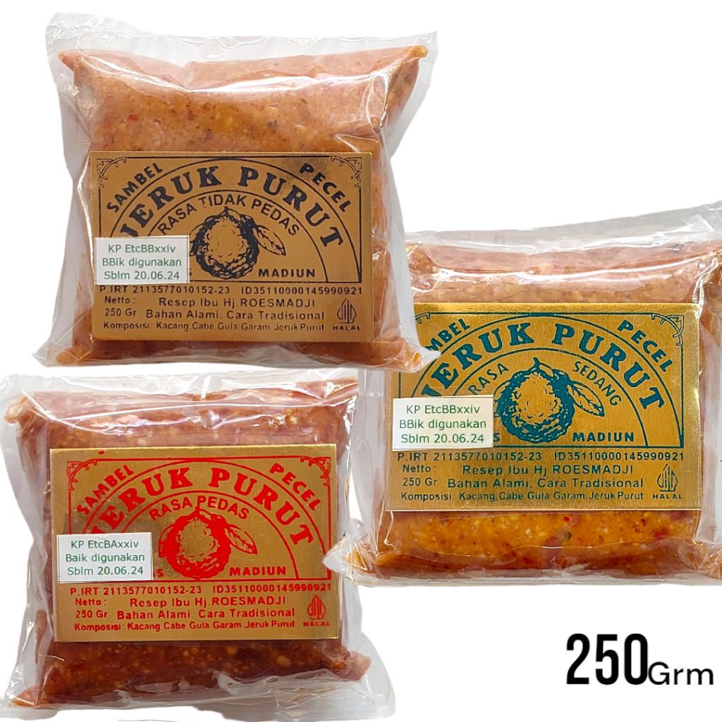 

Sambal Sambel Pecel Bumbu Kacang Cap Jerut Purut Madiun Jawa Timur Sambel Sedang