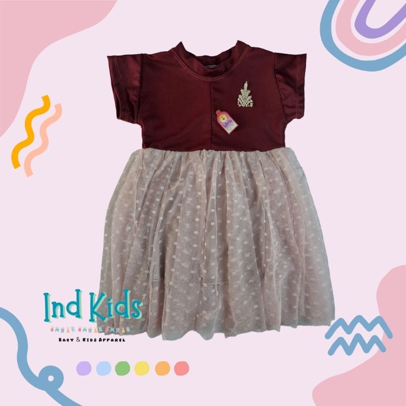 Baju Pesta Anak Perempuan Dress Tile Mewah Baju Resmi Anak Perempuan 1 - 3 Tahun Surabaya Jawa Timur