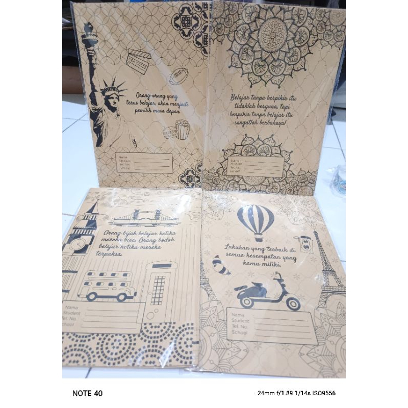 

Sampul Buku Kertas Coklat Kraft Ukuran Kwarto Isi 20 Lembar
