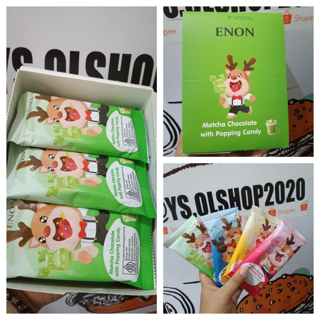 

NEW !! 1 Pack ENON Milk Chocolate with Popping Candy Coklat pop dengan Sensasi meletup dalam mulut