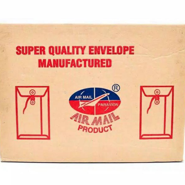 

Amplop Tali Coklat Air Mail Folio F4