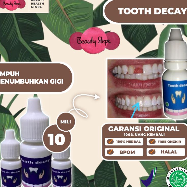 COD  TOOTH DECAY  GROSIR  TETES PENUMBUH GIGI BOLONG BERLUBANG SAKIT GIGI BERLUBANG GIGI HITAM GIGI 