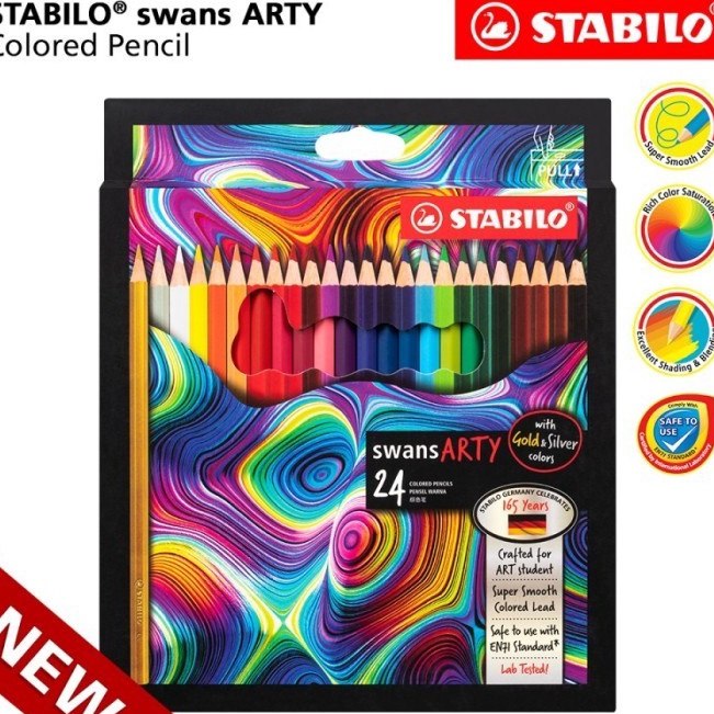 

Pensil Warna Stabilo Swans Arty 24 Warna