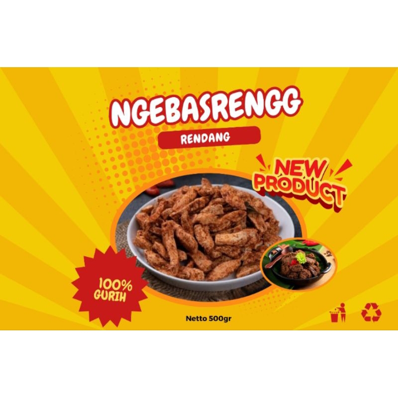 

Keripik Basreng Rendang 500gr