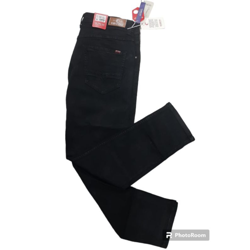 celana jumbo pria 32-38 hitam#bahan sof jeans#hitam pekat#celana pria