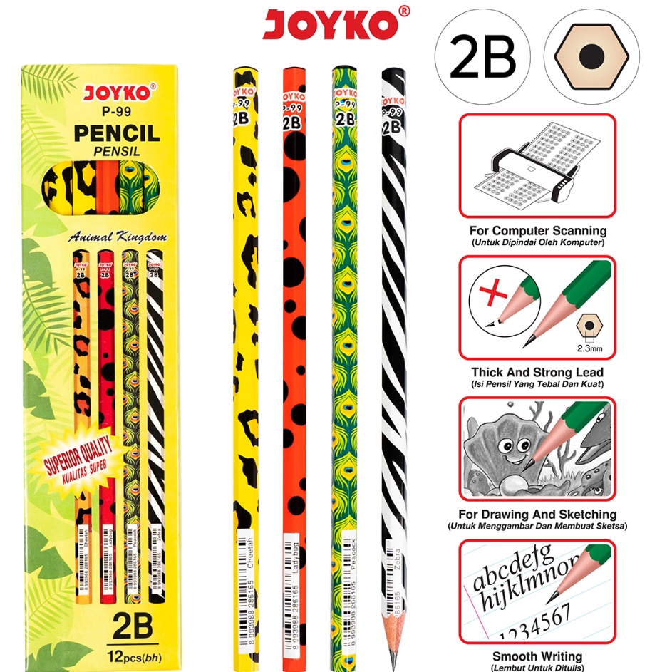 

Pencil Pensil Joyko P99 2B 1 BOX 12 PCS