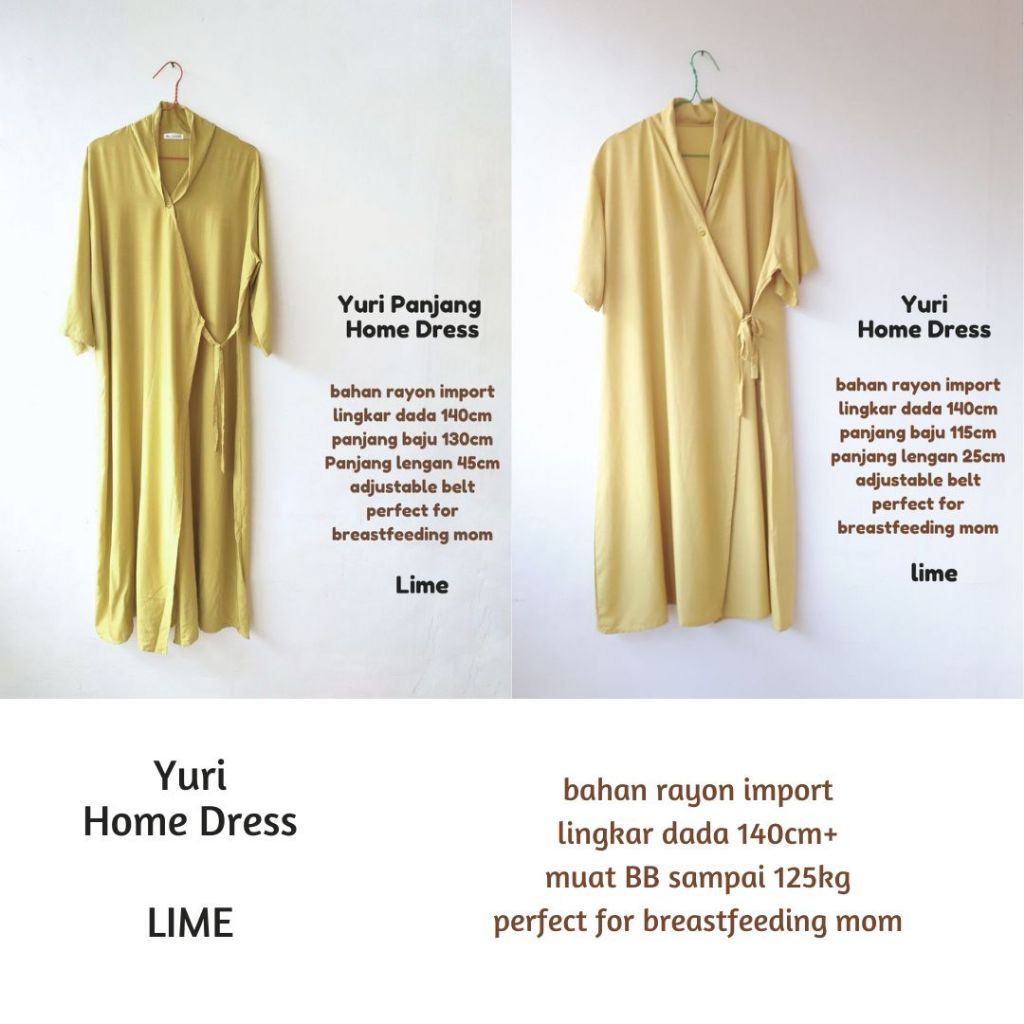 LD 140 YURI KIMONO Home Dress Kimono Daster Premium Busui Lahiran Hospital Friendly sizeJumbo