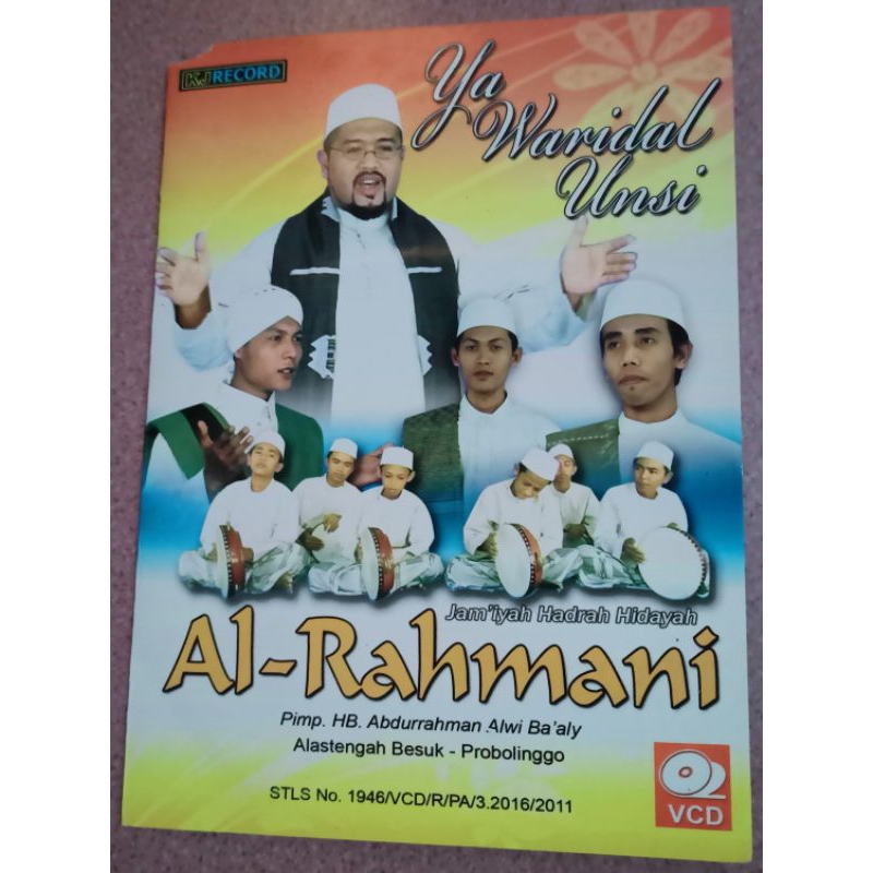 VCD original jam'iyah Hadrah Al-Banjari Al Rahmani