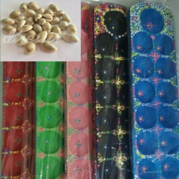 Papan congklak kayu motif panjang Dan bijinya 12pcs