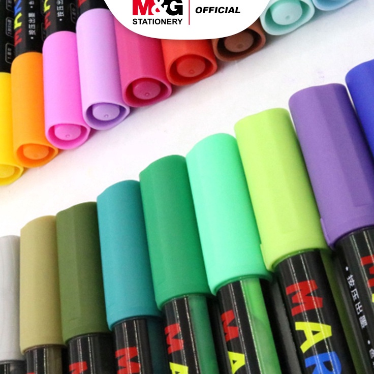 

Gaya MG Acrylic Marker 28 Pilihan Warna Marker Multifungsi Segala Permukaan Paint Marker Spidol Akrilik dan 5Warna 28Warna set