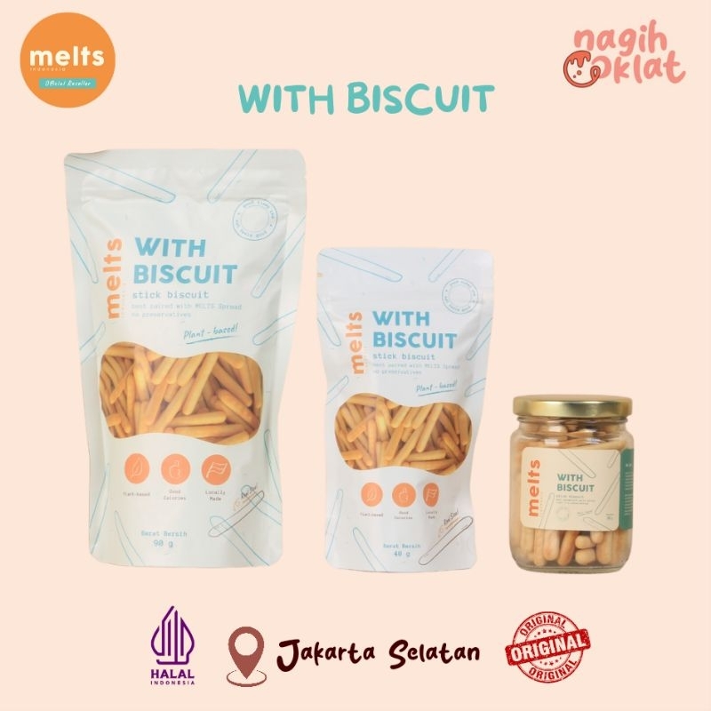 

MELTS with biscuit - Cemilan Biskuit Stik - Longstix - @nagihcoklat