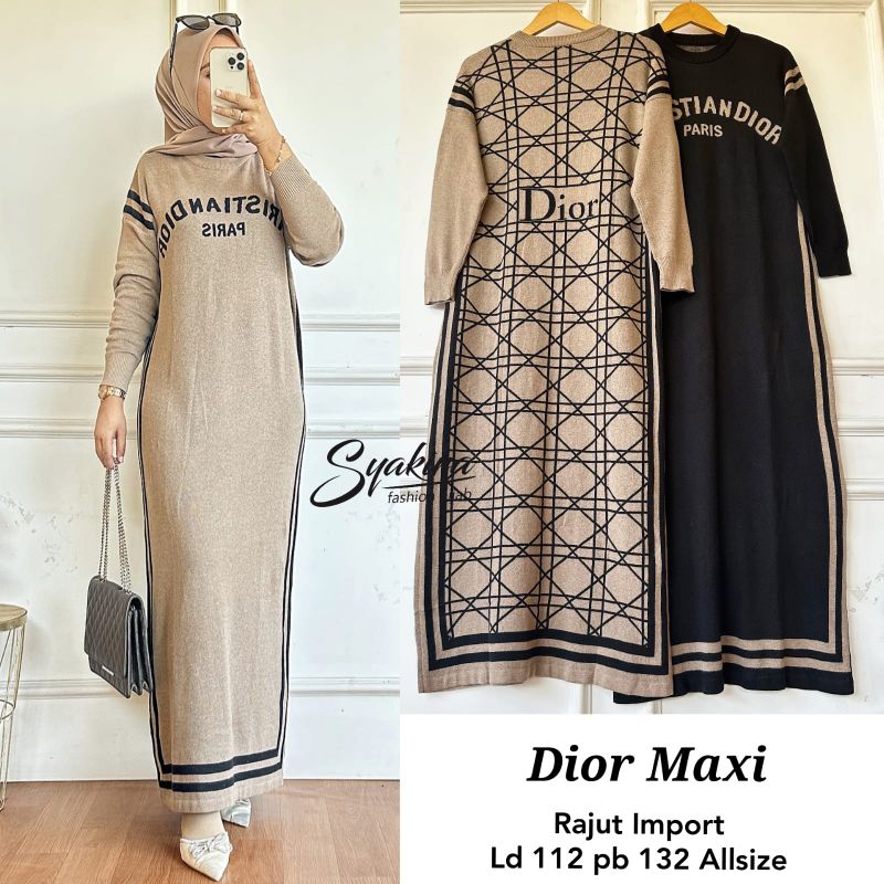 DIOORR MAXY BY SYAKIRA/GAMIS DRESS MAXY RAJUT