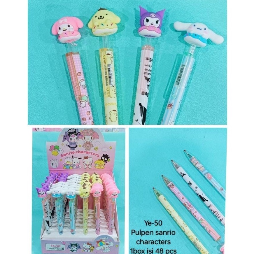 

Produk Keren BACA DESKRIPSI 48pc GROSIR PEN GEL model CETEK KLIK SANRIO MELODY CINNAMOROLL KUROMI POMPOMPURIN PENA
