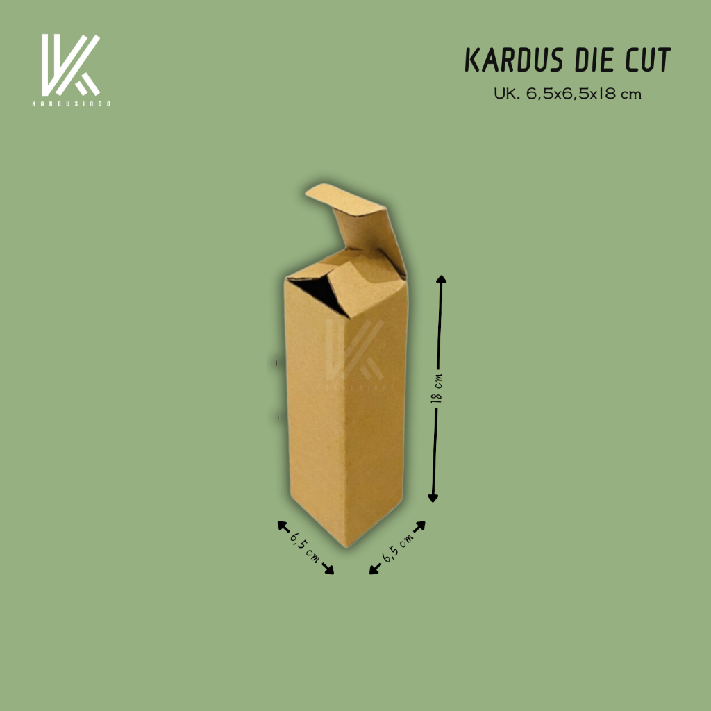 

KARDUS DIE CUT BARU UK 6,5x6,5x18 CM