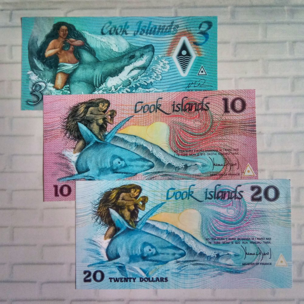 VINTAGE REPLIKA COOK ISLANDS DOLLAR