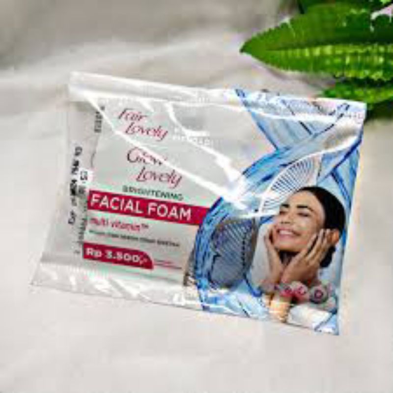 fair and lovely facial wash sachet
