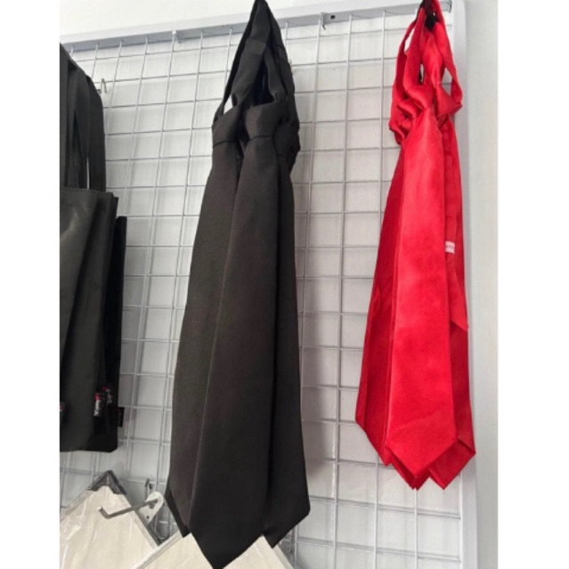 (DEWASA) DASI MERAH DASI HITAM POLOS DASI PRIA WANITA merah DASI INSTAN