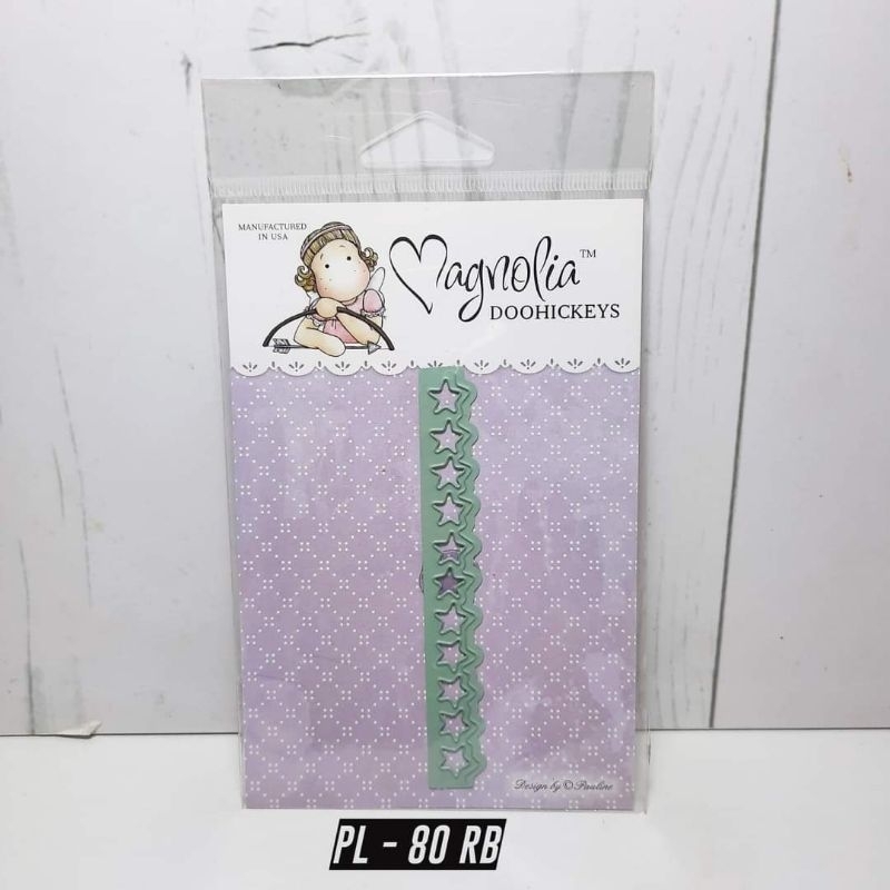 

METAL CUTTING DIES CETAKAN POTONG KERTAS MAGNOLIA DOOHICKEY MINI STAR BORDER