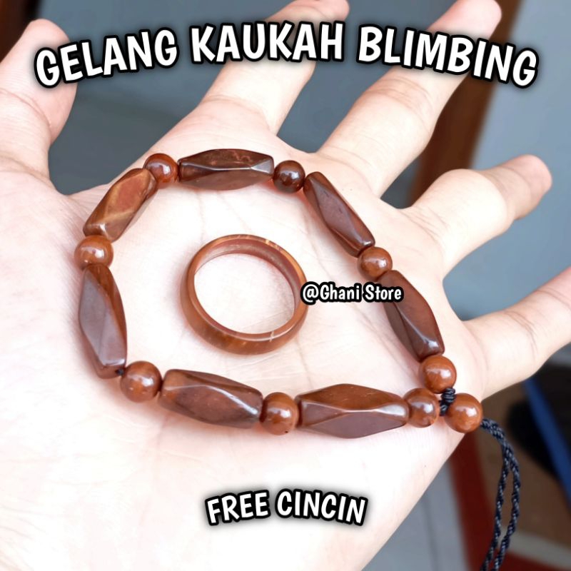 Gelang Kayu KOKKA WANITA PRIA (BLIMBING) | FREE CINCIN | Remaja-Dewasa Original Kokka Kaukah√