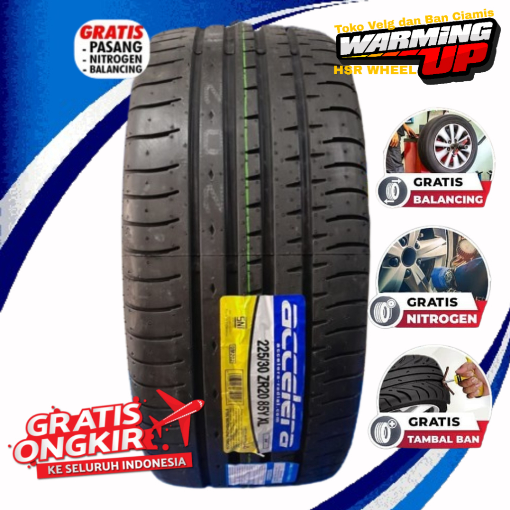 Ban Mobil Ring 20 Tubles 225/30 Radial Ring 20 Accelera PHI Awet Ban Ciamis