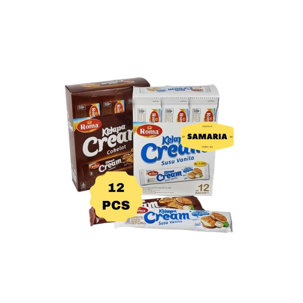 

Roma Kelapa Cream Coklat dan Vanilla 40 Gram Kemasan Box (12 Pcs)