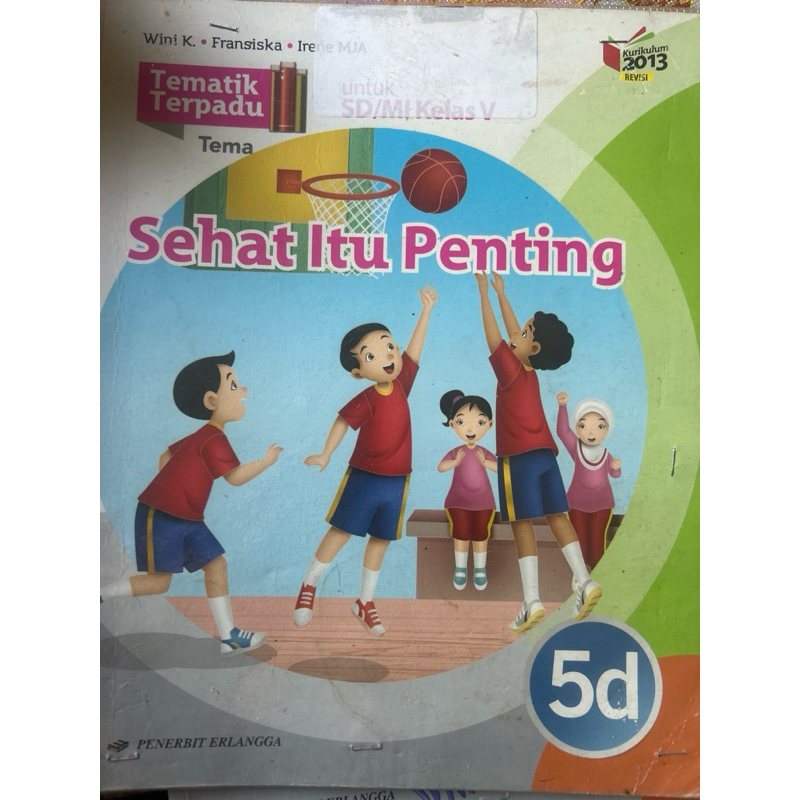 Buku paket Tematik kelas 5D bekas murah